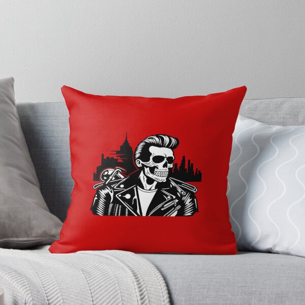 Item preview, Greaser Skeleton (Red)  designed and sold by Crazy Raccoon .