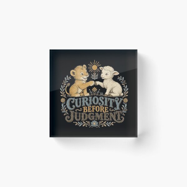 Item preview, La curiosidad precede al juicio. designed and sold by Shy Fractal Designs.