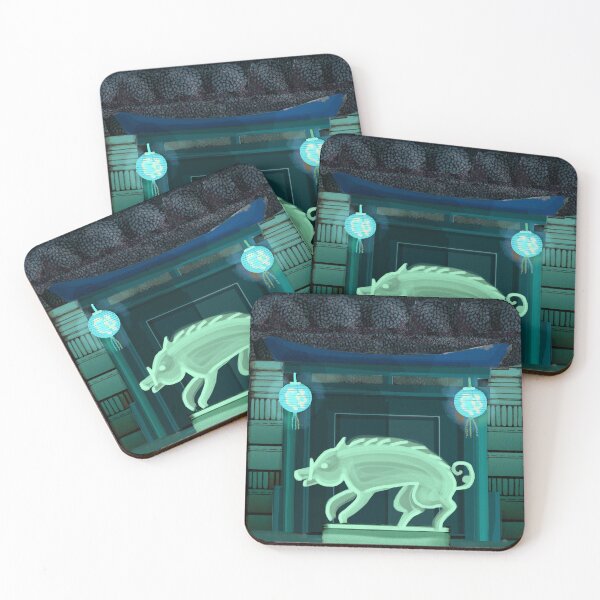 Item preview, Night Jade Pig Chinese Gate designed and sold by Donnahuntriss.