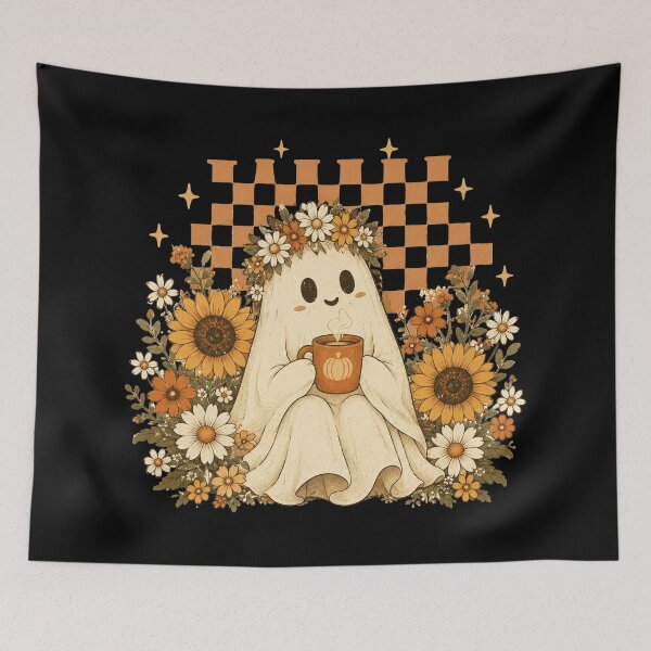 Item preview, Ghost With Pumpkin Mug designed and sold by ChanelHowell.