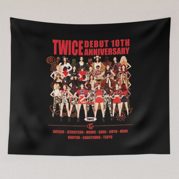 Item preview, TWICE Debut 10th Anniversary K-pop Fan  designed and sold by MadisonL396064.