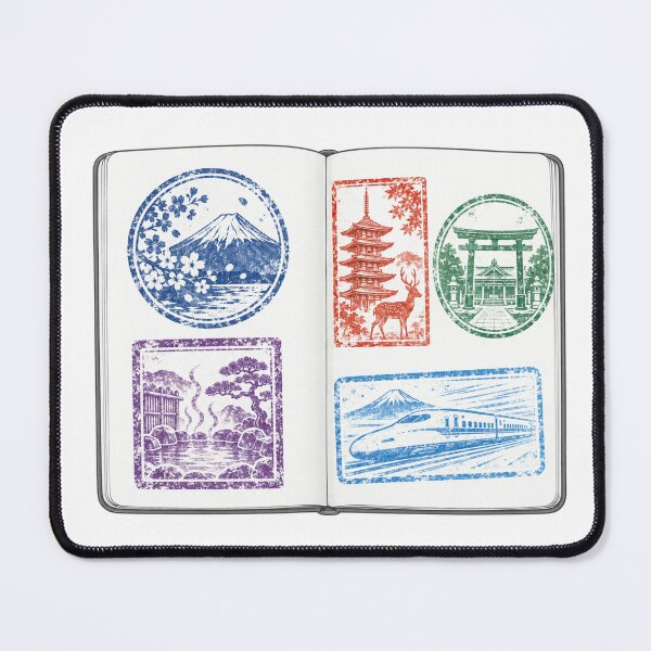 Item preview, Japan Travel Stamp Collection Notebook - Eki Stamp Souvenir designed and sold by japan-picto.