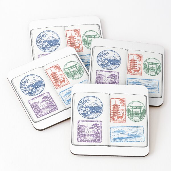 Item preview, Japan Travel Stamp Collection Notebook - Eki Stamp Souvenir designed and sold by japan-picto.