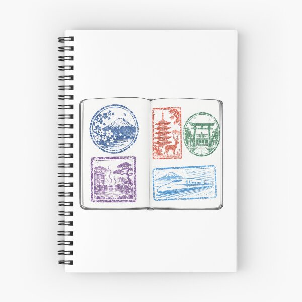 Item preview, Japan Travel Stamp Collection Notebook - Eki Stamp Souvenir designed and sold by japan-picto.