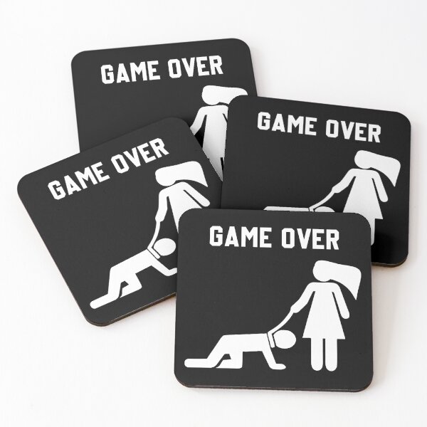 Item preview, Game Over - Funny Bride Groom Bachelor Bachelorette Party Gift designed and sold by xelkaiory.