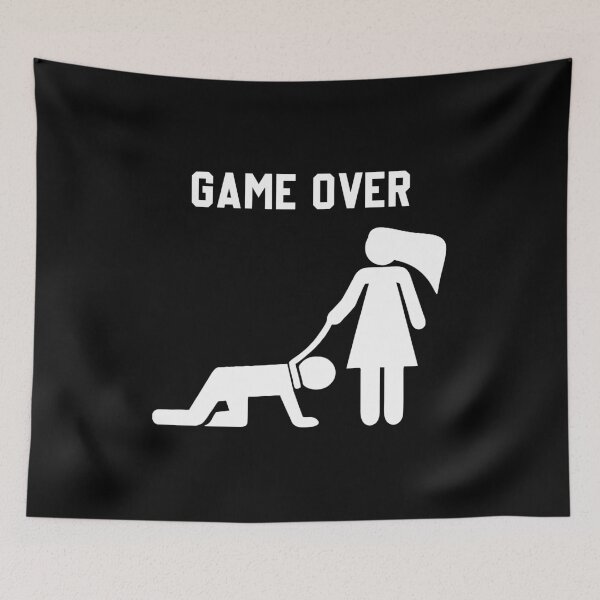 Item preview, Game Over - Funny Bride Groom Bachelor Bachelorette Party Gift designed and sold by xelkaiory.