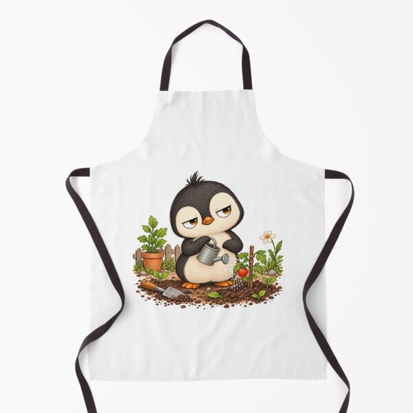 Item preview, Taro the Penguin Gardening | Cute Funny Penguin Garden Lover Character Art designed and sold by MrDev.