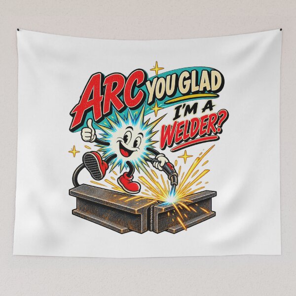 Item preview, Arc You Glad I'm A Welder Funny Welding Shirt designed and sold by ABprintstudio.
