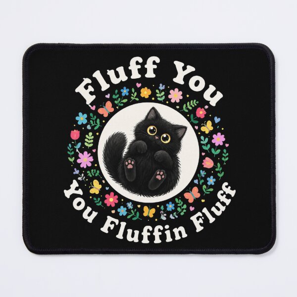 Item preview, Fluff You Black Cat designed and sold by Charles-Garrett.