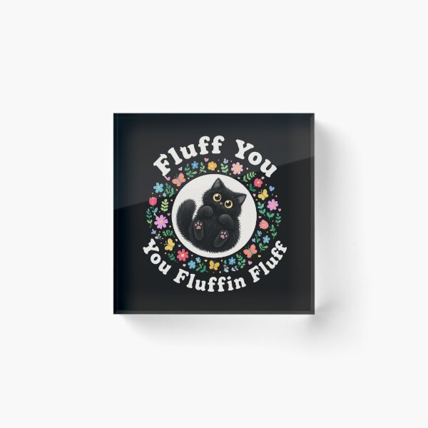 Item preview, Fluff You Black Cat designed and sold by Charles-Garrett.