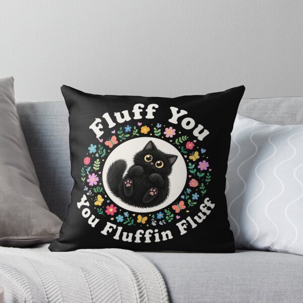 Item preview, Fluff You Black Cat designed and sold by Charles-Garrett.