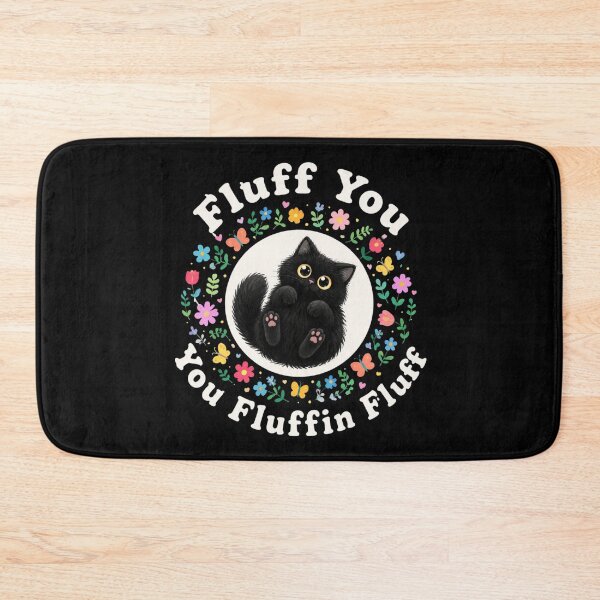 Item preview, Fluff You Black Cat designed and sold by Charles-Garrett.