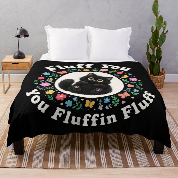 Item preview, Fluff You Black Cat designed and sold by Charles-Garrett.