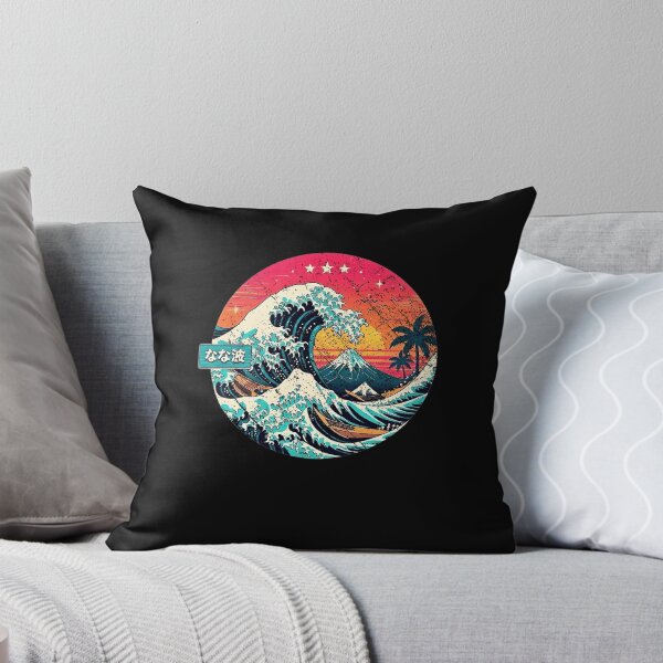 Item preview, Retro Japanese Wave Mount Fuji Sunset Vaporwave Aesthetic Design designed and sold by QLShop.
