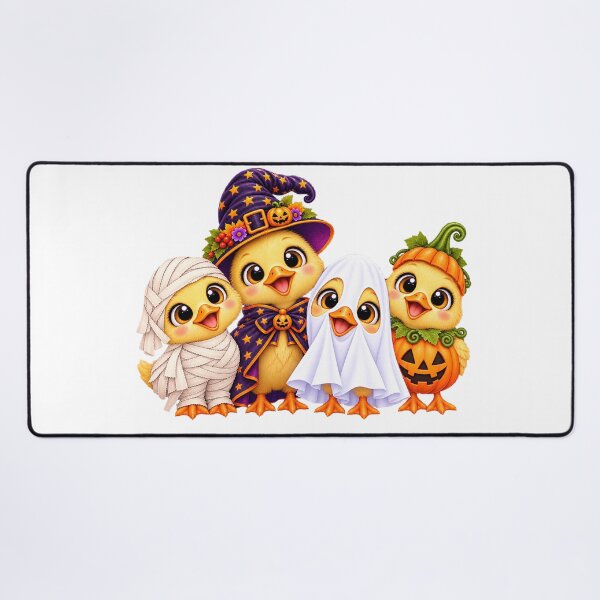 Item preview, chick Pumpkin Halloween Ghost chicks designed and sold by QuiteOrbit.