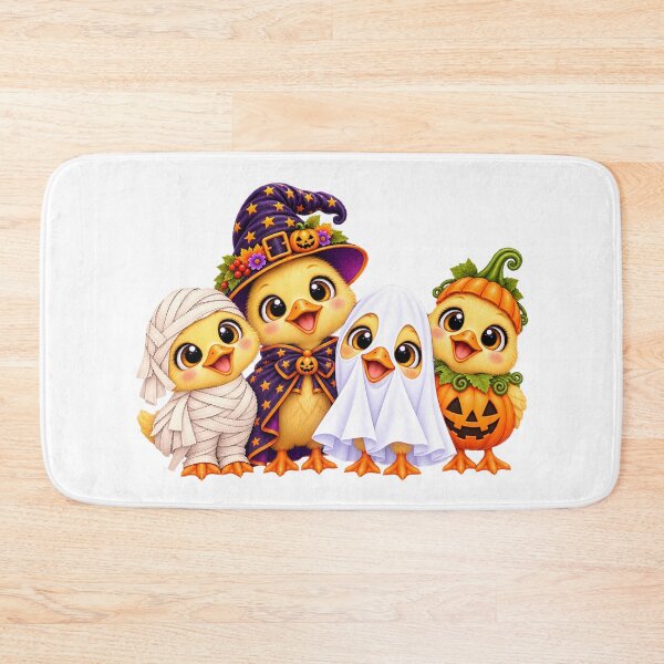 Item preview, chick Pumpkin Halloween Ghost chicks designed and sold by QuiteOrbit.