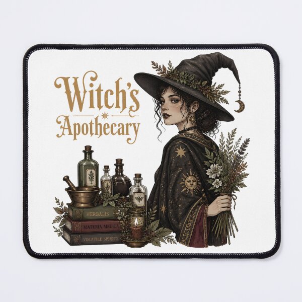 Item preview, Witch's Apothecary Botanical Herbalist Portrait designed and sold by RoyesButler.