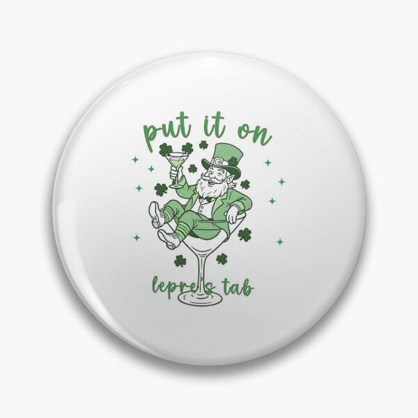 Item preview, St Patrick's Day Leprechaun Martini Cocktail Vintage Illustration St. Patty's Day Baby Vintage Aesthetic Funny  designed and sold by loveconfident.