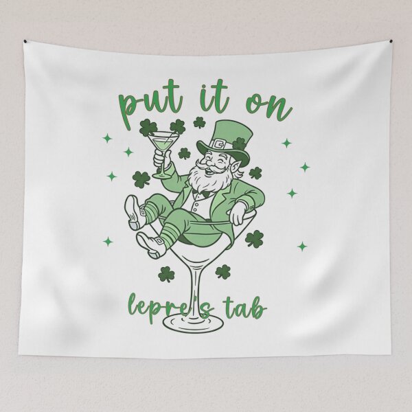 Item preview, St Patrick's Day Leprechaun Martini Cocktail Vintage Illustration St. Patty's Day Baby Vintage Aesthetic Funny  designed and sold by loveconfident.