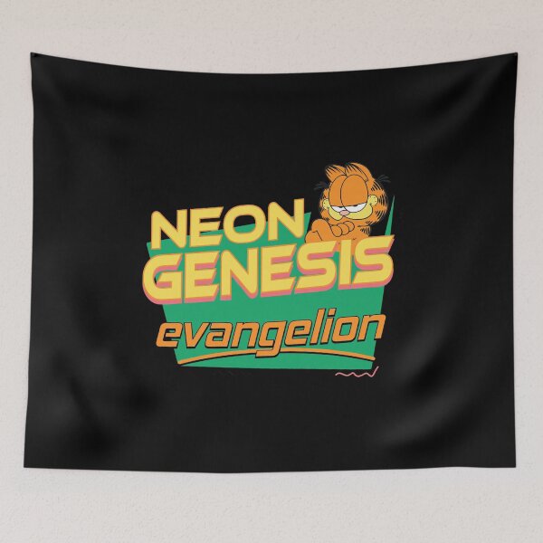 Item preview, Garfield Meets Neon Genesis Evangelion Humorous Cartoon Cat designed and sold by DoraUllrichfgh.