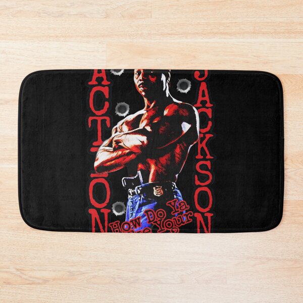 Item preview, Action Jackson 80s Retro Movie Muscle Man Design designed and sold by DoraUllrichfgh.