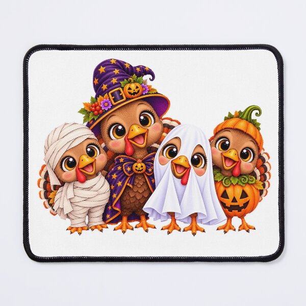 Item preview, Turkey Pumpkin Halloween Ghost Turkeys designed and sold by QuiteOrbit.
