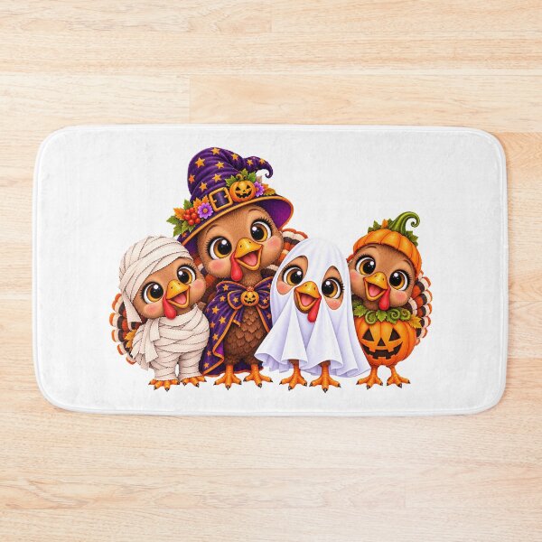 Item preview, Turkey Pumpkin Halloween Ghost Turkeys designed and sold by QuiteOrbit.