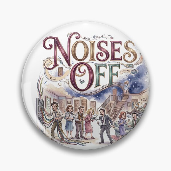 Item preview, Noises Off - Whimsical Theater Art designed and sold by Lyric Vault - Rock on.