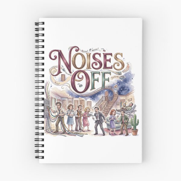 Item preview, Noises Off - Whimsical Theater Art designed and sold by Lyric Vault - Rock on.