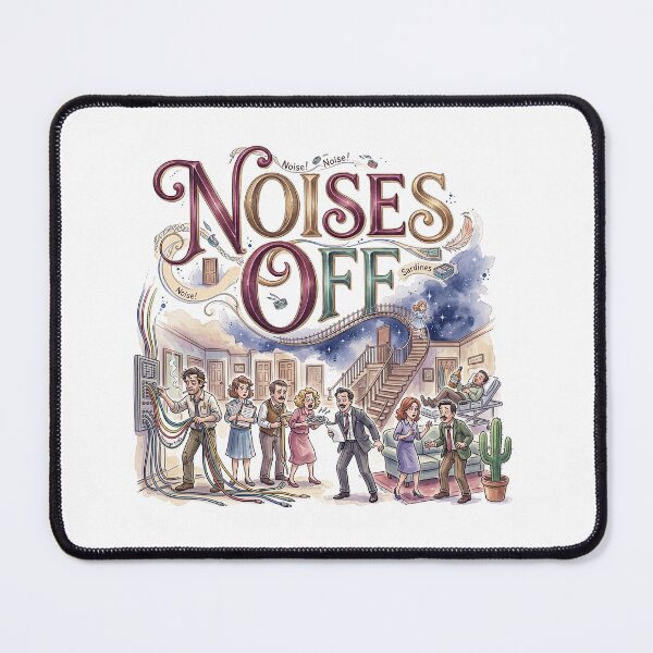 Item preview, Noises Off - Whimsical Theater Art designed and sold by Lyric Vault - Rock on.