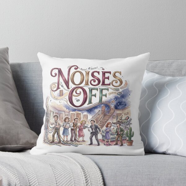 Item preview, Noises Off - Whimsical Theater Art designed and sold by Lyric Vault - Rock on.