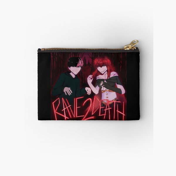 Item preview, RAVEs 2 DEATH Dark Anime Couple Forest Print designed and sold by SketchyCrew.