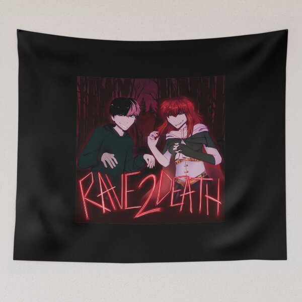 Item preview, RAVEs 2 MUERTE Pareja de anime oscuro Impresión de bosque designed and sold by SketchyCrew.