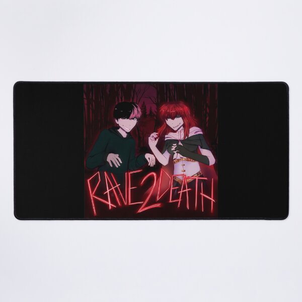 Item preview, RAVEs 2 DEATH Dark Anime Couple Forest Print designed and sold by SketchyCrew.