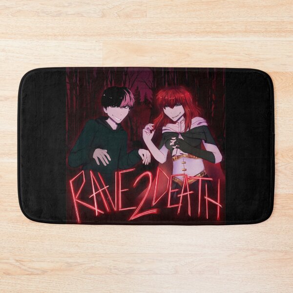 Item preview, RAVEs 2 DEATH Dark Anime Couple Forest Print designed and sold by SketchyCrew.