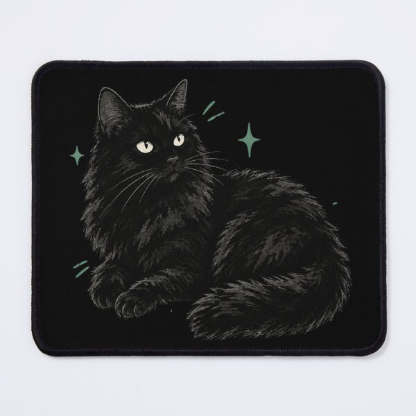 Item preview, Black Cat Fluffy designed and sold by Charles-Garrett.