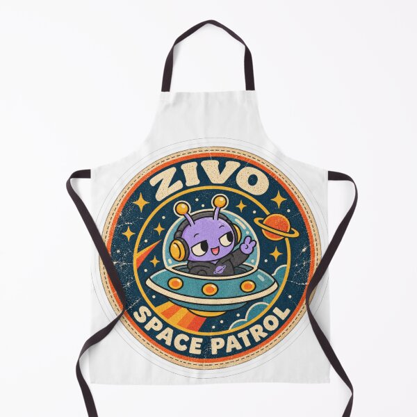 Item preview, Zivo Space Patrol Retro Alien Badge Graphic designed and sold by NovaToons.