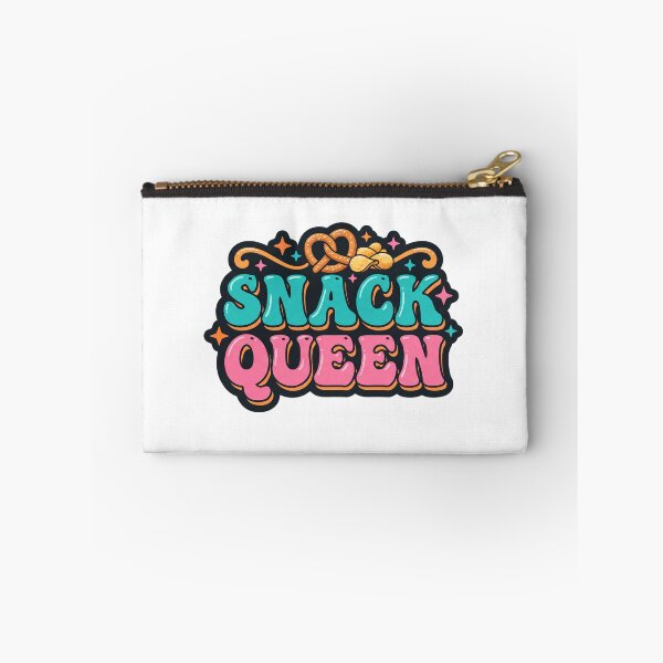 Item preview, Snack Queen Retro Pretzels and Chips Food Design designed and sold by Mellow Doodle Co..