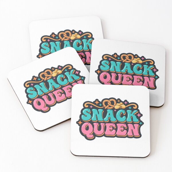 Item preview, Snack Queen Retro Pretzels and Chips Food Design designed and sold by Mellow Doodle Co..