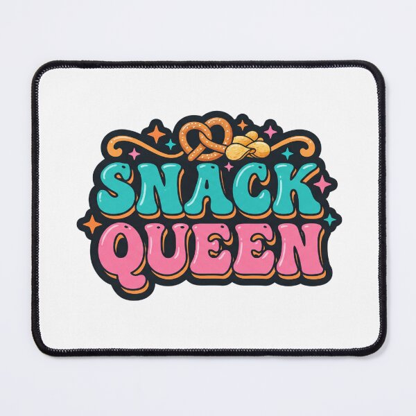 Item preview, Snack Queen Retro Pretzels and Chips Food Design designed and sold by Mellow Doodle Co..