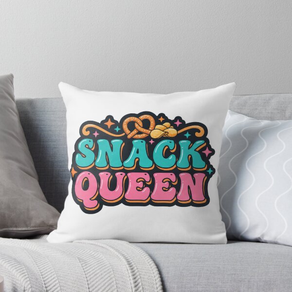 Item preview, Snack Queen Retro Pretzels and Chips Food Design designed and sold by Mellow Doodle Co..