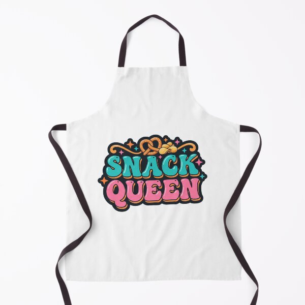 Item preview, Snack Queen Retro Pretzels and Chips Food Design designed and sold by Mellow Doodle Co..
