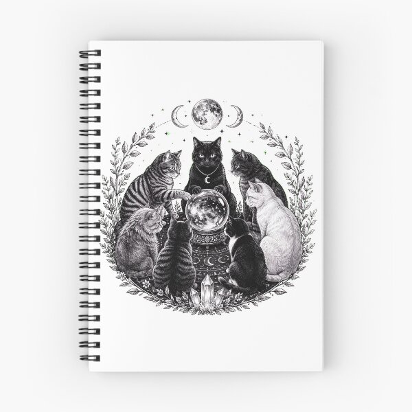 Item preview, Crystal Ball Cats Witchcraft designed and sold by Aniverlia.