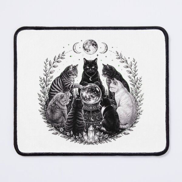 Item preview, Crystal Ball Cats Witchcraft designed and sold by Aniverlia.