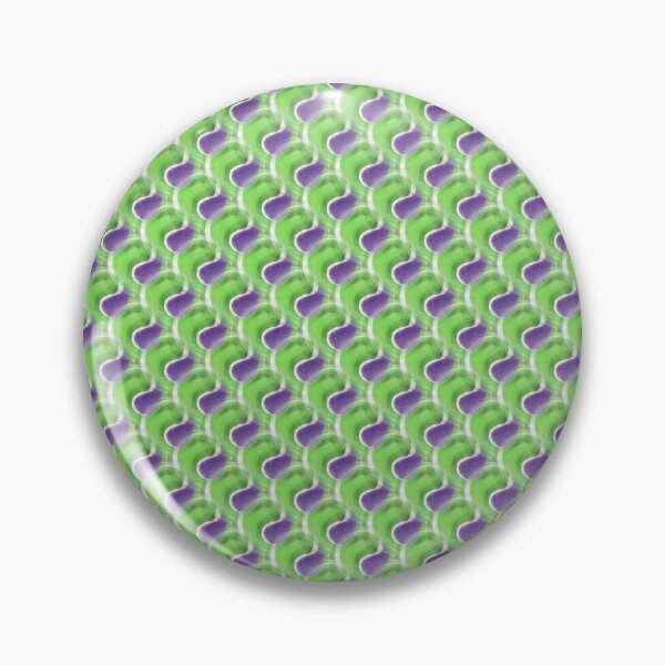 Item preview, Retro Bright Circular Pattern in Purple and Green designed and sold by Artistestella.