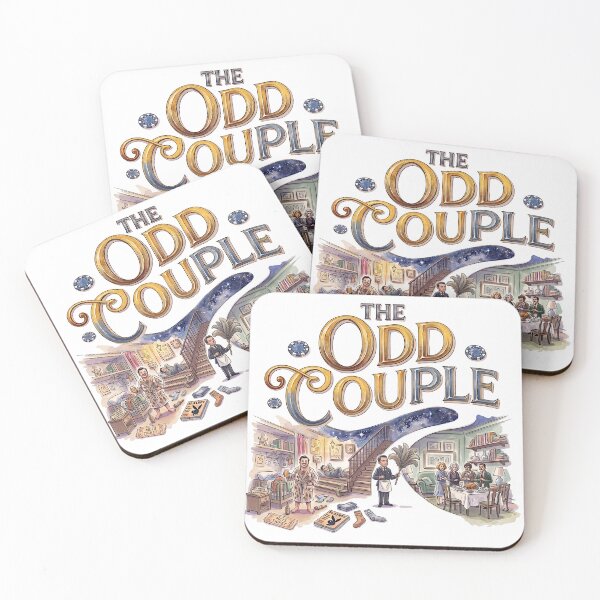 Item preview, The Odd Couple - Whimsical Theater Art designed and sold by Lyric Vault - Rock on.