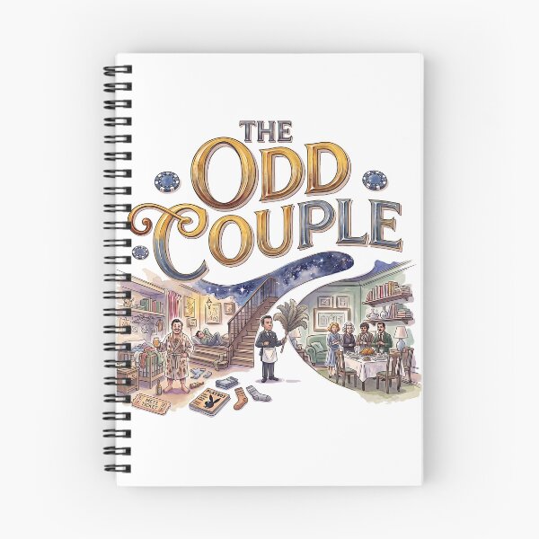 Item preview, The Odd Couple - Whimsical Theater Art designed and sold by Lyric Vault - Rock on.