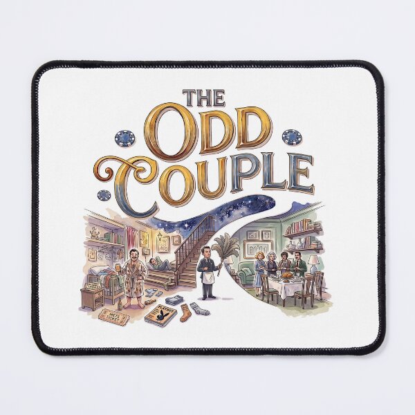 Item preview, The Odd Couple - Whimsical Theater Art designed and sold by Lyric Vault - Rock on.