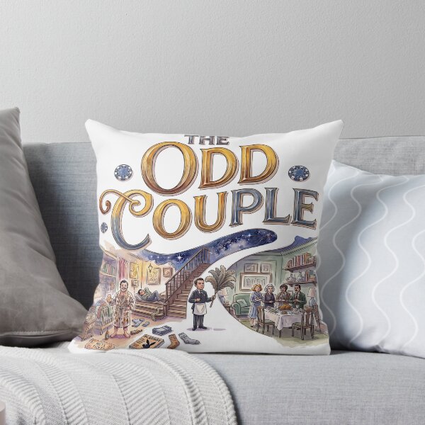 Item preview, The Odd Couple - Whimsical Theater Art designed and sold by Lyric Vault - Rock on.