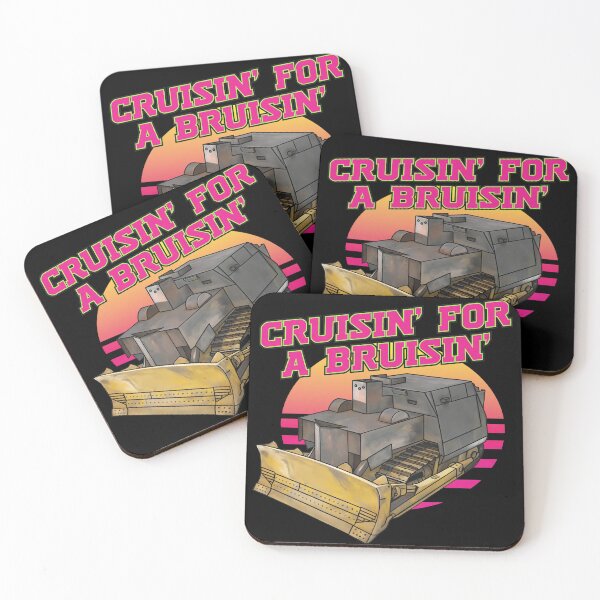 Item preview, Cruisin For A Bruisin' Retro Bulldozer Sunset designed and sold by DoraUllrichfgh.
